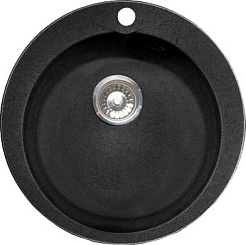 Granfest Мойка кухонная Rondo GF-R480 Черный – фотография-1